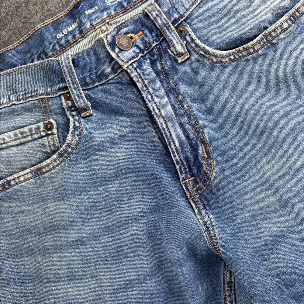 Old Navy Men's‎ Light Blue Straight Jeans Loose Flex 32x30